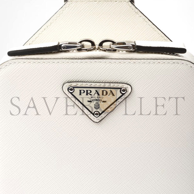 Pra*a brique saffiano leather bag 2vz106 (20*14*4cm)